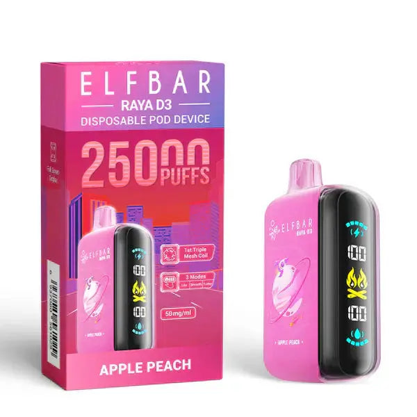 Elf Bar Raya D3 Apple peach – 25000 - Vape Shop Gurgaon VapeshopGurgaon