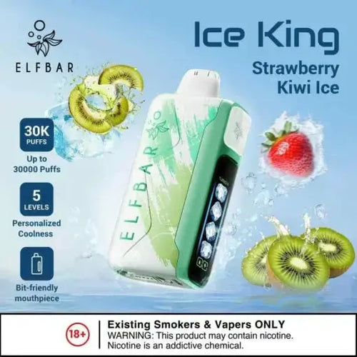 Elf Bar Ice King – Strawberry Kiwi Ice – 30K - Vape Shop Gurgaon VapeshopGurgaon