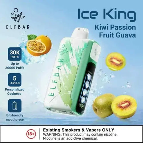 Elf Bar Ice King – Kiwi Passion Fruit Guava – 30K - Vape Shop Gurgaon VapeshopGurgaon