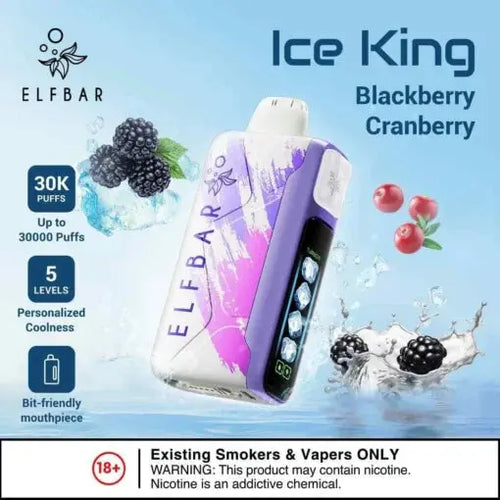 Elf Bar Ice King – Blackberry Cranberry – 30K - Vape Shop Gurgaon VapeshopGurgaon