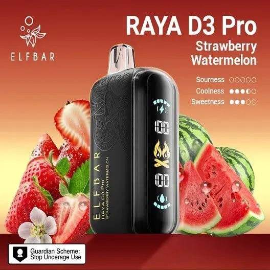 Elf Bar Raya D3 Pro – Strawberry Watermelon - Vape Shop Gurgaon VapeshopGurgaon