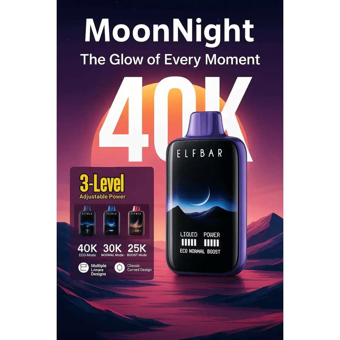 Elf Bar Moon Night 40k – Blackberry Ice - Vape Shop Gurgaon VapeshopGurgaon