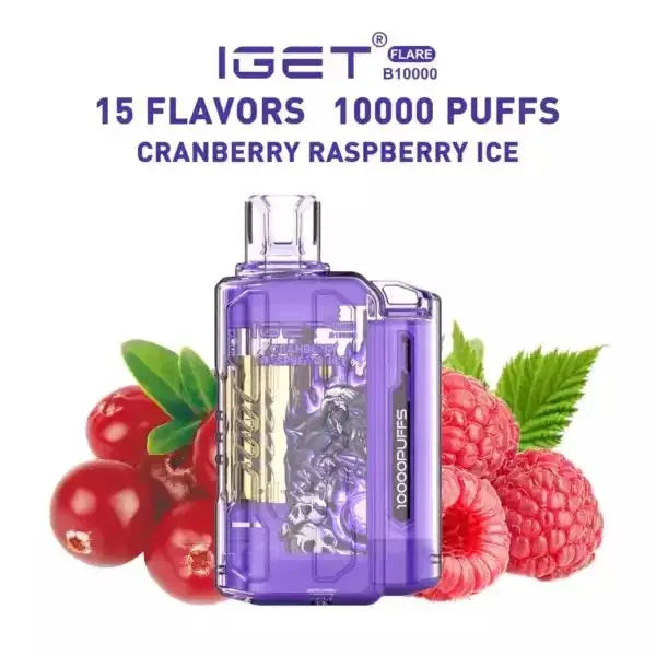 IGET FLARE B10000 – Cranberry Raspberry ice - Vape Shop Gurgaon VapeshopGurgaon