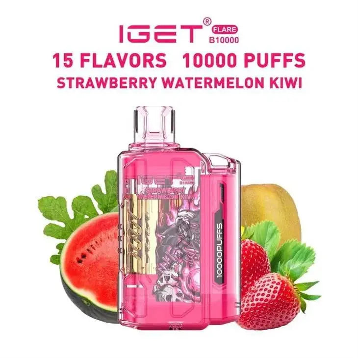 IGET FLARE B10000 – Strawberry Watermelon Kiwi - Vape Shop Gurgaon VapeshopGurgaon