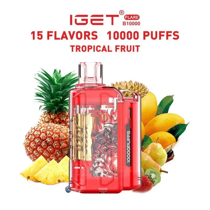 IGET FLARE B10000 – Tropical Fruit - Vape Shop Gurgaon VapeshopGurgaon