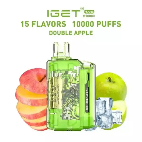 IGET FLARE B10000 – Double Apple - Vape Shop Gurgaon VapeshopGurgaon